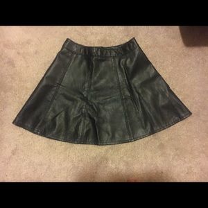 Faux Leather Mini Skirt